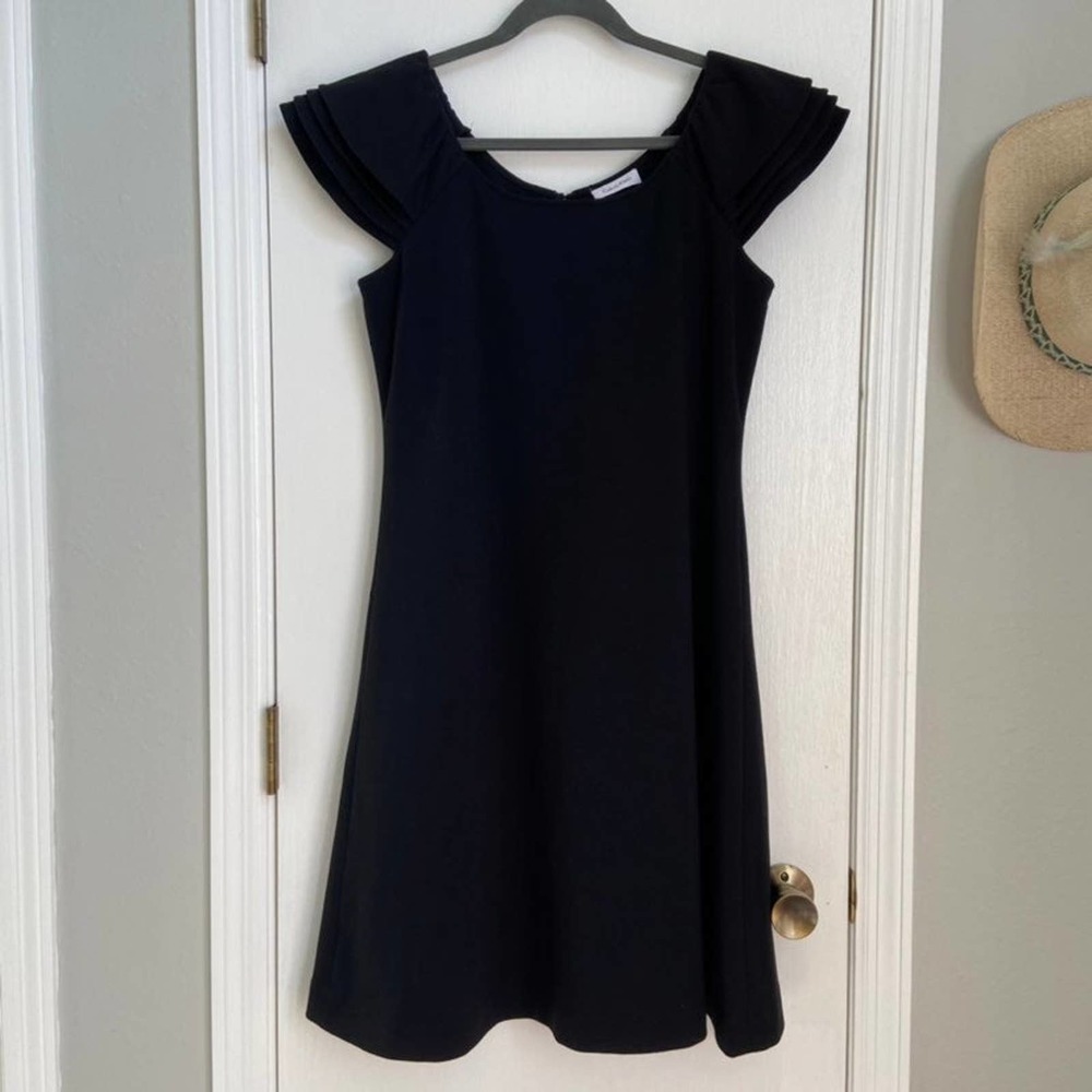 Calvin Klein Fit Flare Black Dress